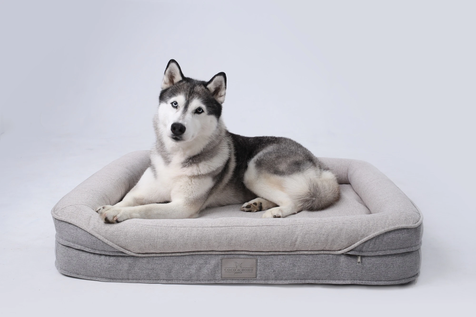 Ортопедическая лежанка Comfort L Cement/Ash