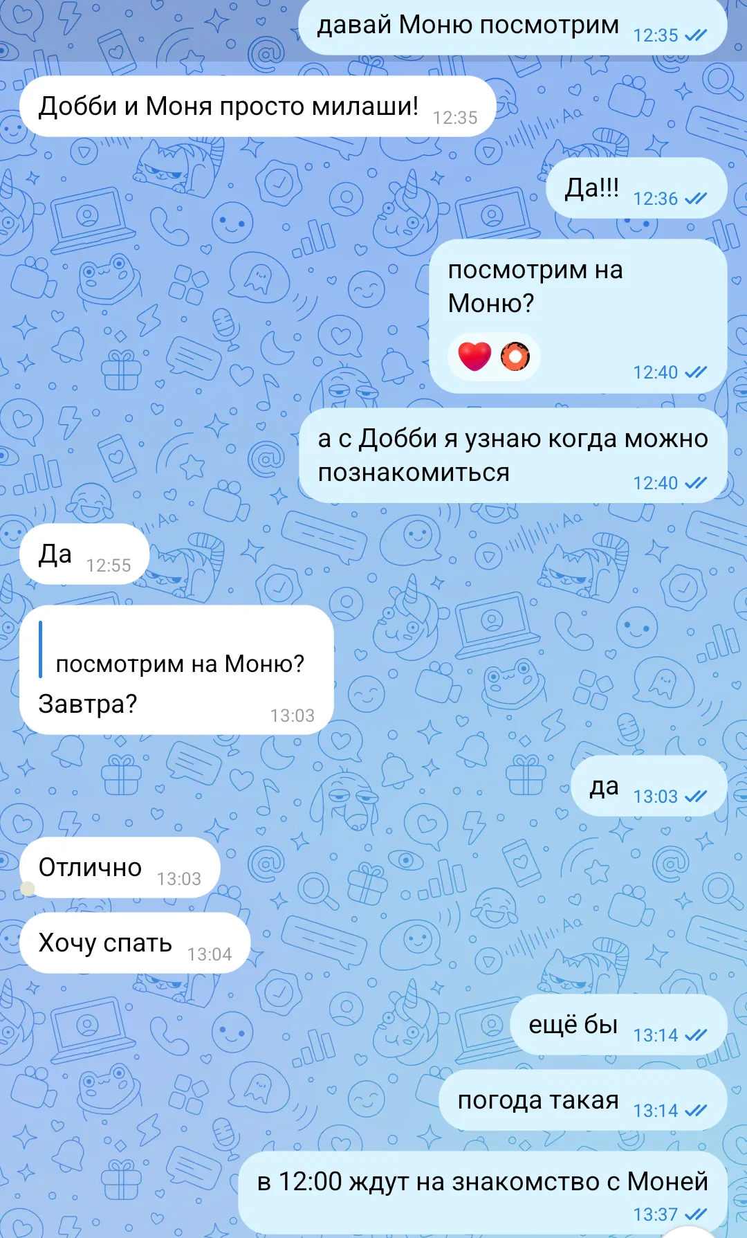 Завтра едем знакомиться!